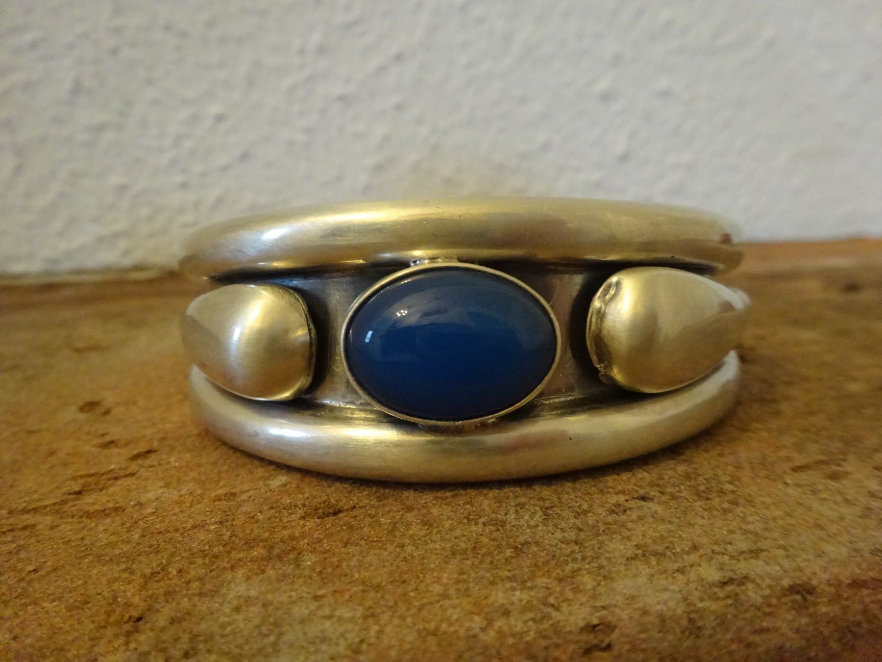 Bracciali & Braccialetti: Armreif blauer Achat / 925 Silber – Usato da Esslingen venduto da FetteSchnecke 3