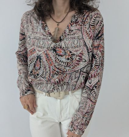 Bluse Smith & Soul Paisley Muster beige Mehrfarbig M