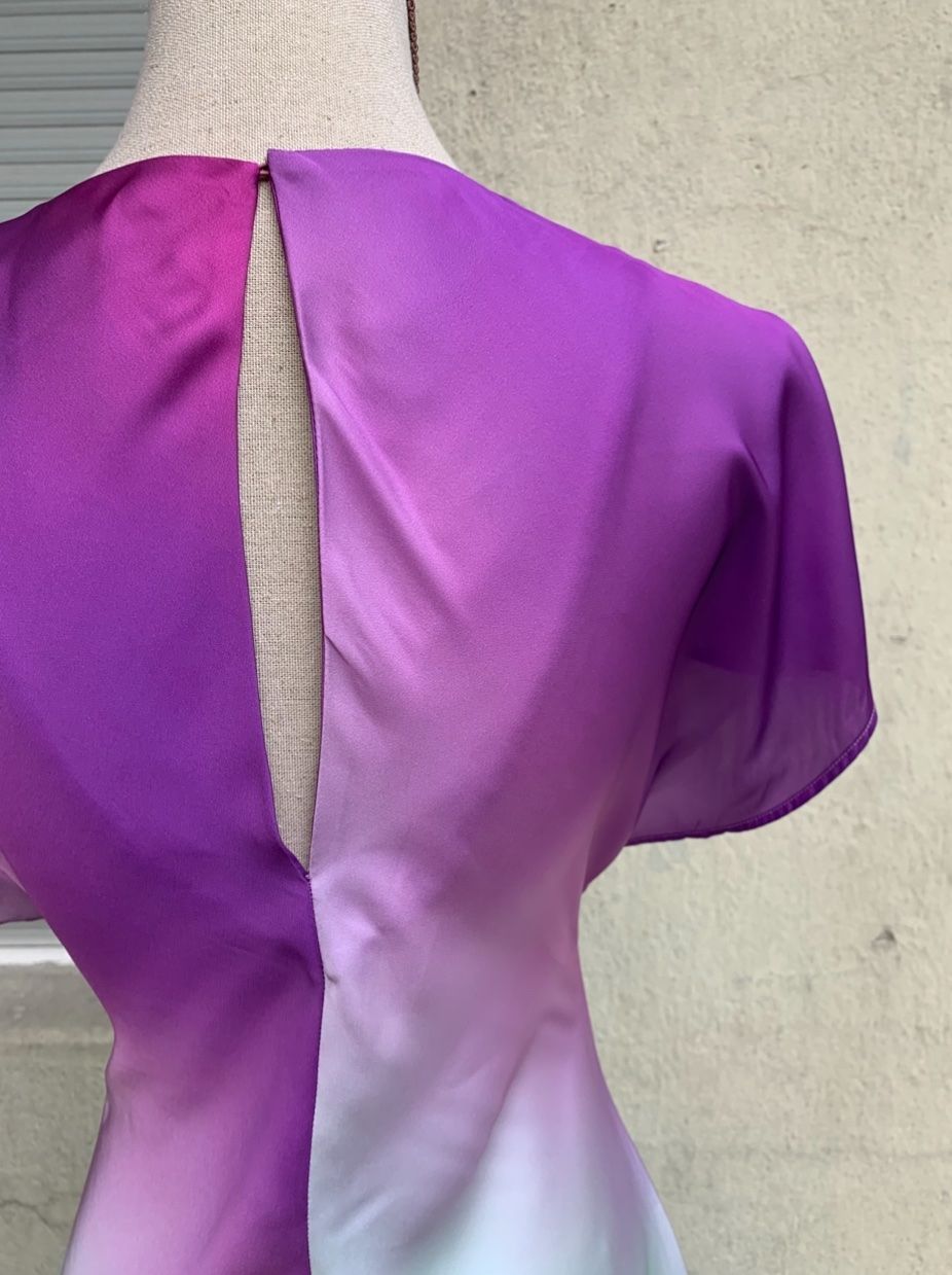 Zara Vestiti: Splendide longue robe tie-dye ZARA dégradé violet vert  t.S – Nuovo (secondo la descrizione) da Martigny venduto da only__you 3