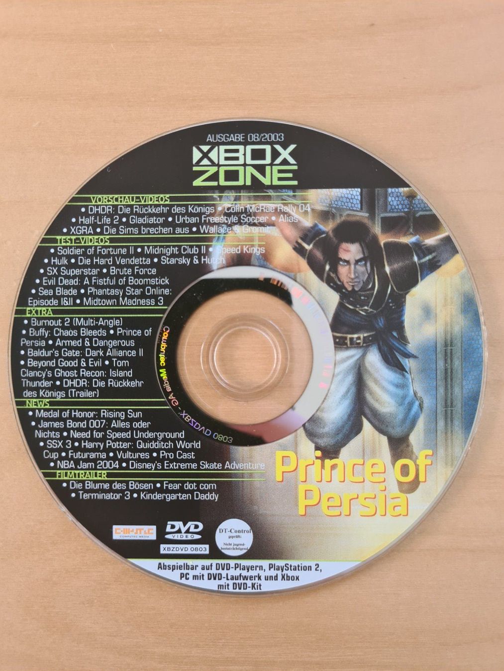 Tutti i DVDs: XBox Zone CD Ausgabe 08/2003 – Usato da Oberwil BL venduto da Spieltopia