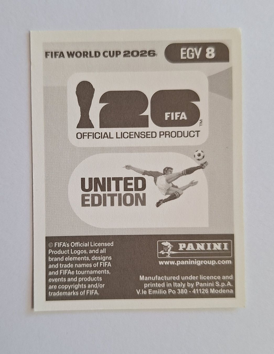 Panini Carte collezionabili: Panini Hossam Abdelmaguid EGY 8 – Nuovo (secondo la descrizione) da Romanens venduto da Crocette 1