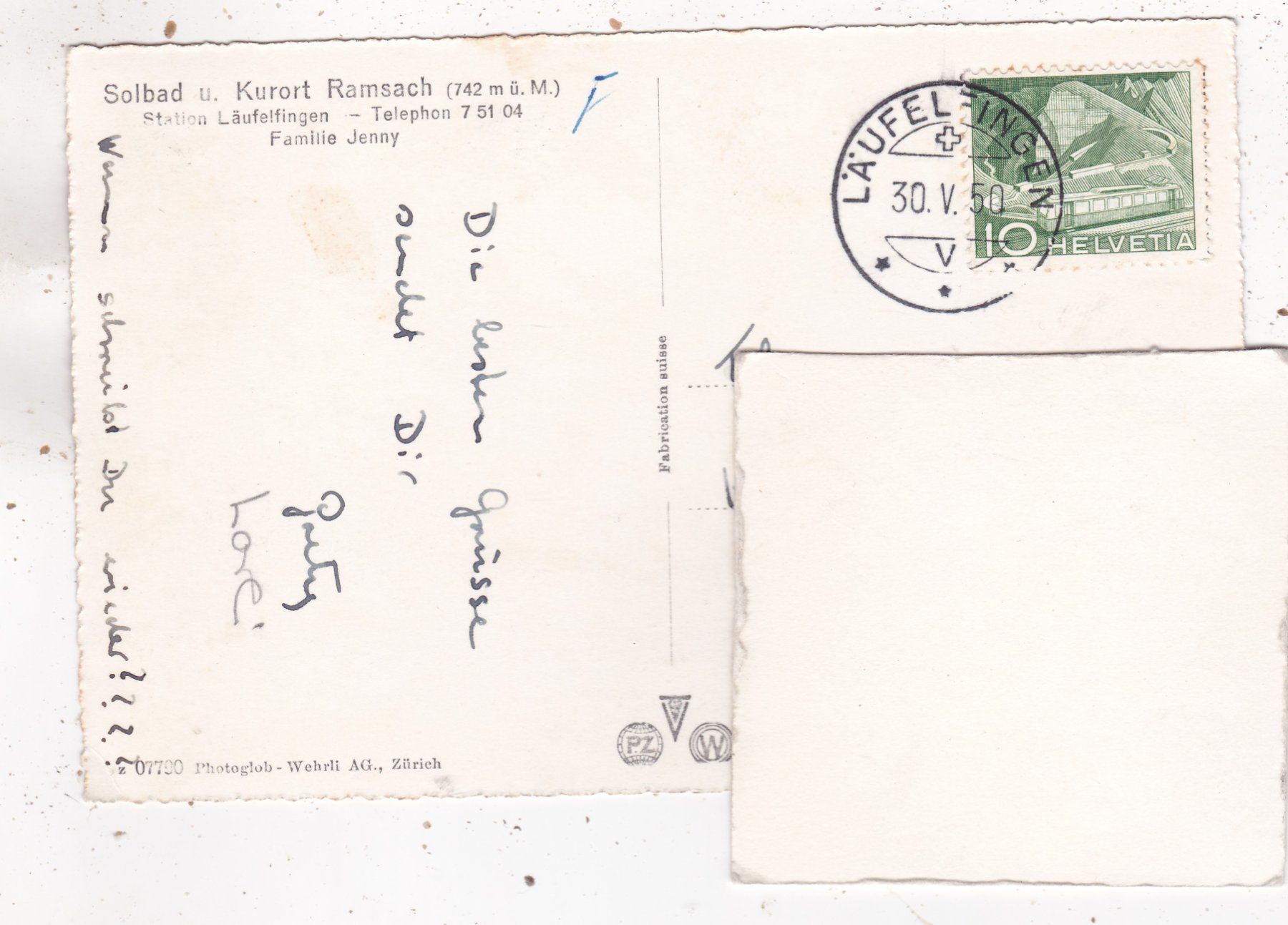 Cartes postales: Solbad Ramsach 1950 – D'occasion à Herisau par Lisegrat2008 1