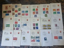 18 Faltblätter - Ersttag, Sonderstempel, Künstler-Sign.