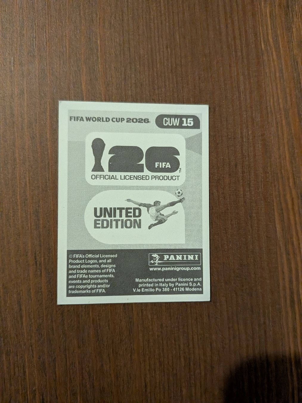 Panini Carte collezionabili: Panini Bild CUW 15 – Usato da Eschenbach SG venduto da SanFranciscoCalifornia 1