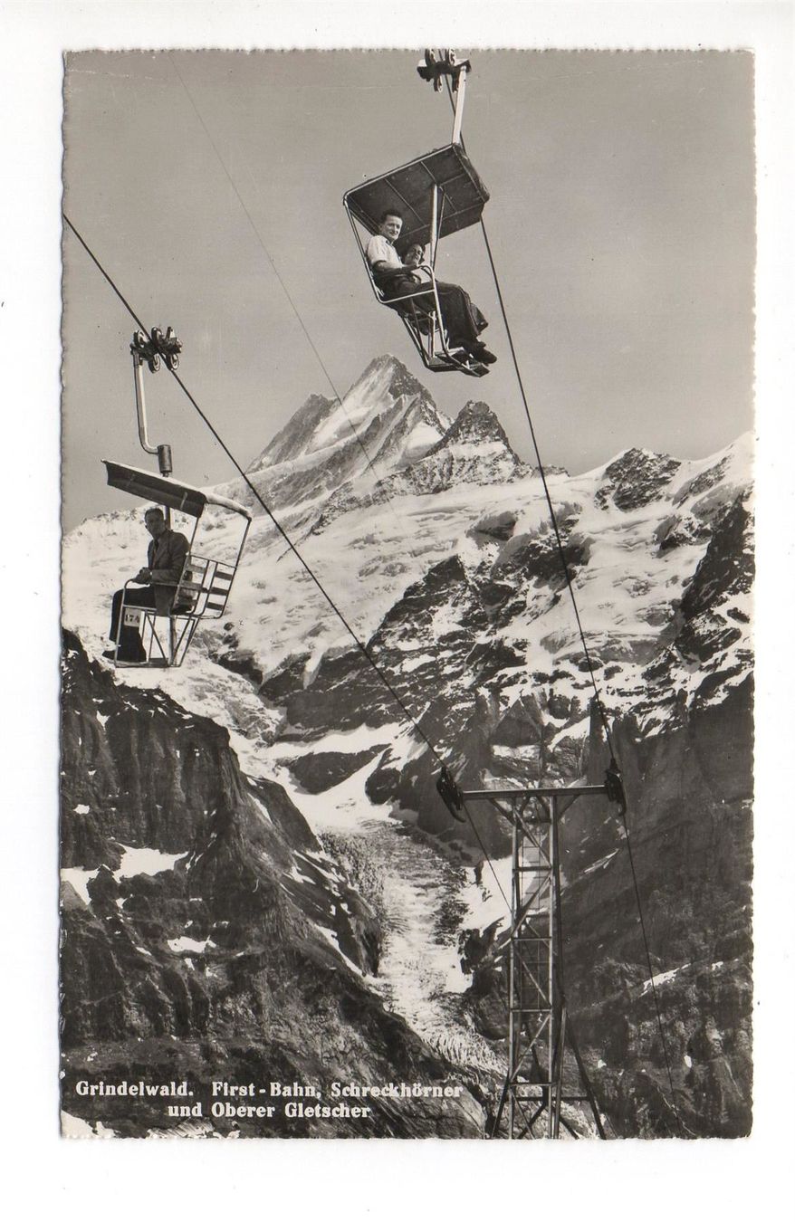 Ansichtskarten: GRINDELWALD First-Bahn Sessellift – Neu (gemäss Beschreibung) aus Jona von philajona