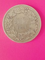 5 Franken 1874 B. - Silber ****( Poste A+ )