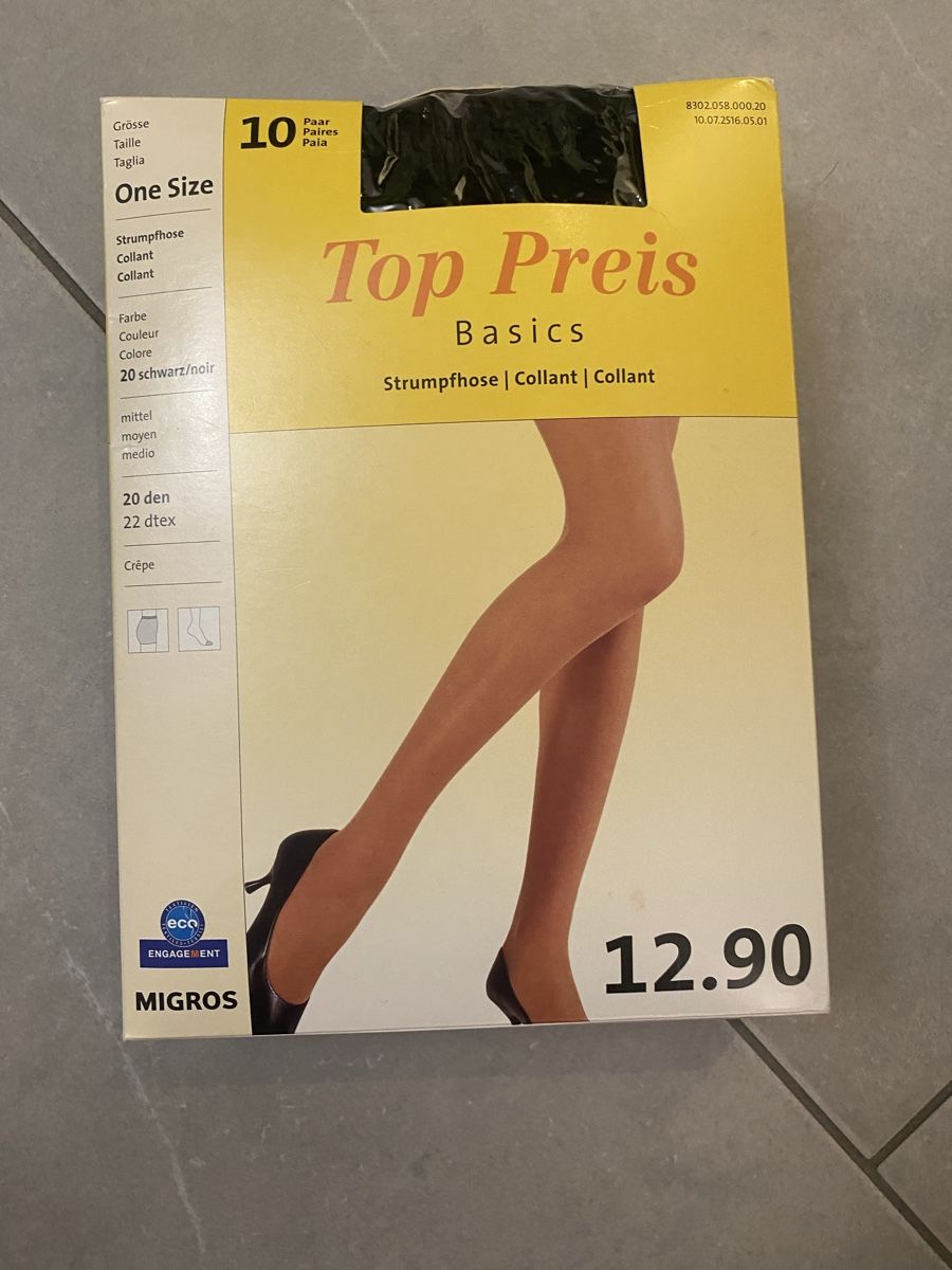 Migros Calze & Collant: 8x Strumpfhosen, 20 DEN, Schwarz – Nuovo (secondo la descrizione) da Hünenberg See venduto da lar_9zjk 2