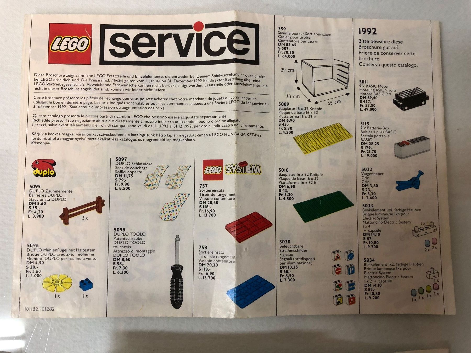 Lego Documenti: LEGO Service Prospekte 4 Stück – Usato da Brunnen venduto da Allerwaren 3