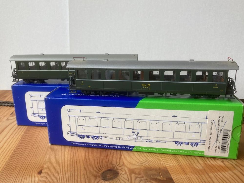 zwei RhB Plattformwagen von STL, BEMO kompatibel (Gebraucht) in Uster ...