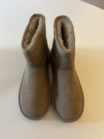 Winterstiefel gefüttert beige Grösse 41 neuwertig