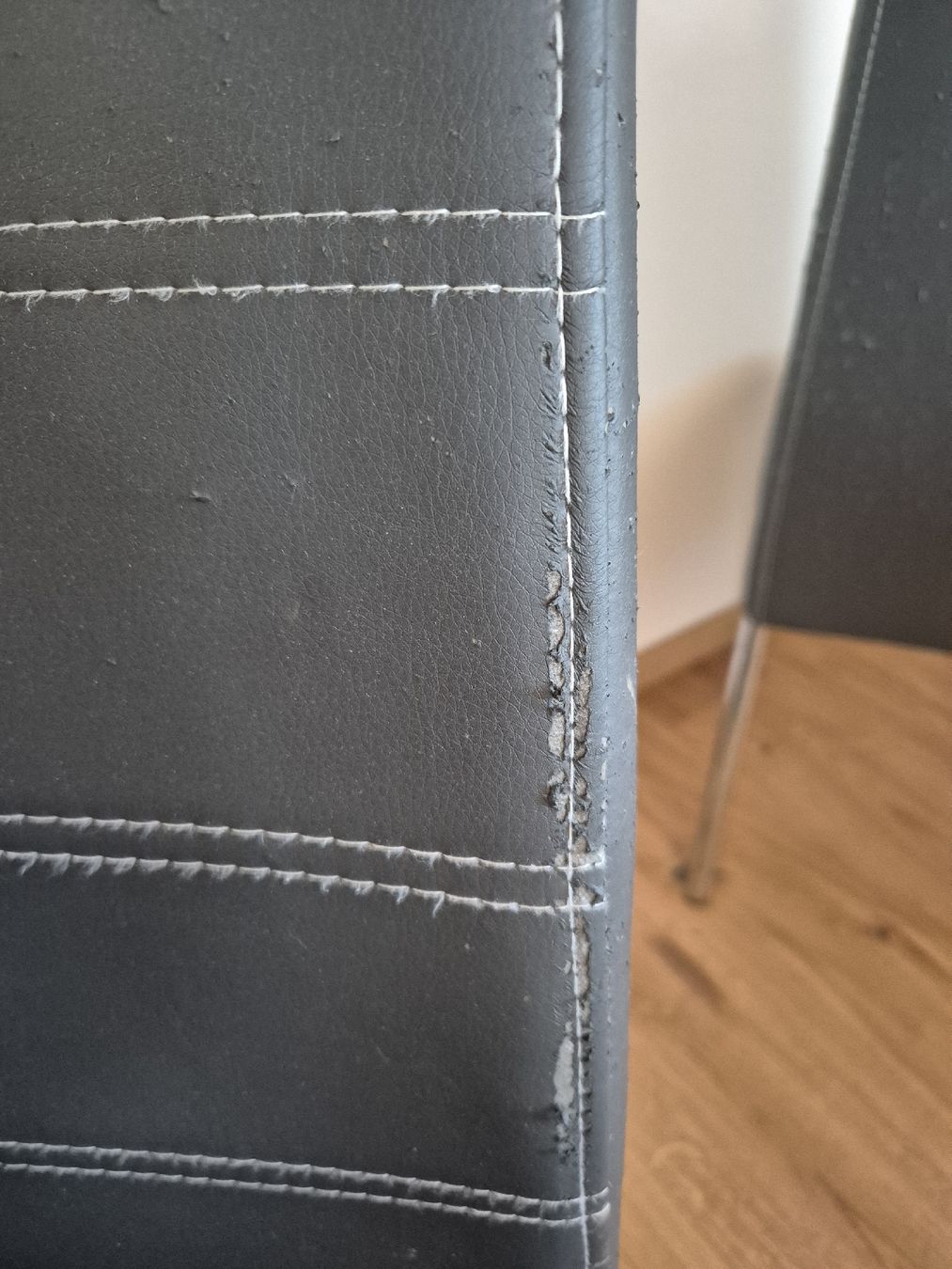 Sedie: 3 Graue Lederstühle Esszimmer – Usato da Gams venduto da tischi97 5