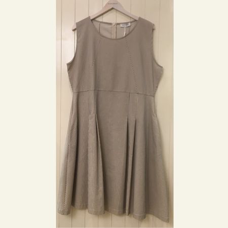 Gran Sasso Kleid oh Arm fein gestreift schwarz weiss Gr 42