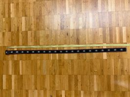 Trachtengürtel Edelweiss schwarz braun Länge 80 cm, 3cm brei