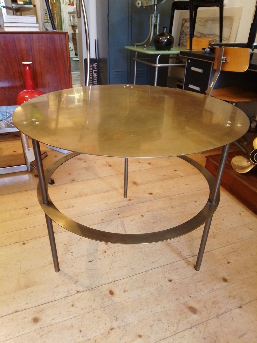 Tavoli: Table d'appoint ronde en cuivre – Usato da Biel/Bienne venduto da frenetic 1