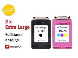 HP-301 XL – Kompat. Drucker-Patronen, Chip & Füllstand (2x)
