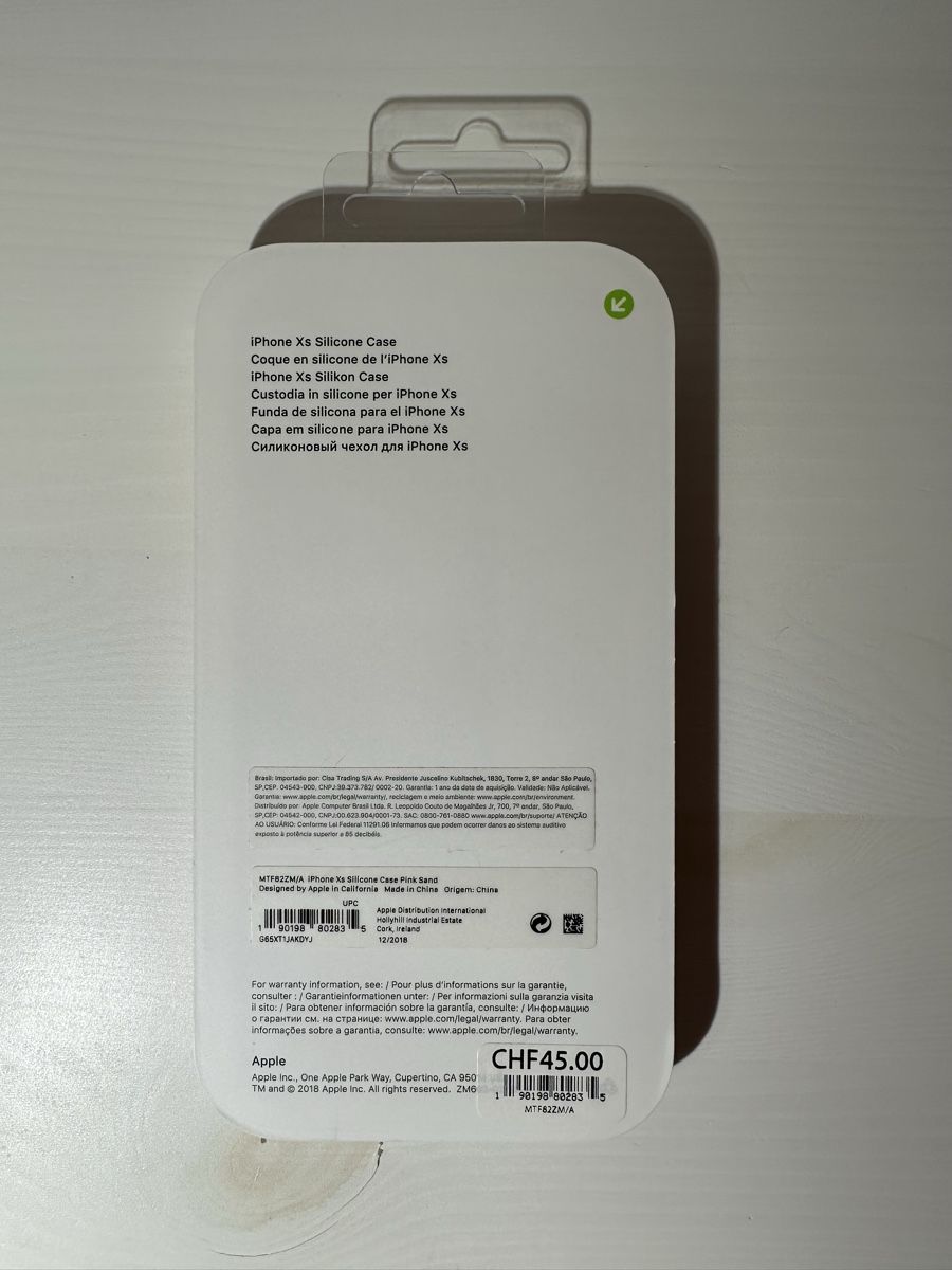 Apple Cover & Protezioni schermo: Apple iPhone XS Silicone Case Pink Sand – Nuovo e nell'imballaggio originale da Trimbach venduto da Goldchild_8 1