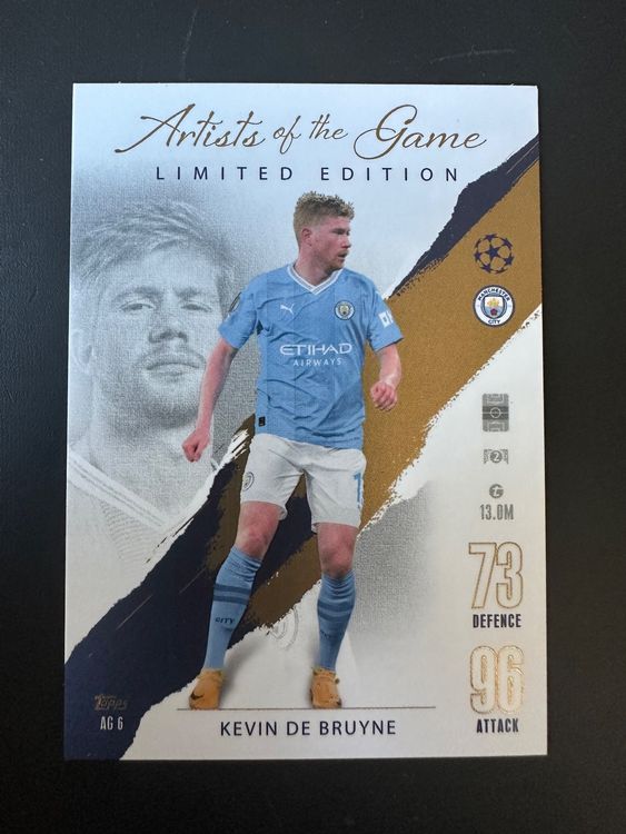 Kevin De Bruyne Limited Edition Artist of the GameTopps Kaufen