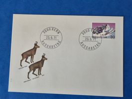Ersttagsbrief Schweizer Alpen 23.9.71