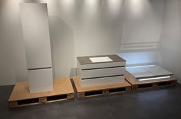 063 Fraefel Badmöbelkombination, 3-Teilig, weiss/glanz,101cm