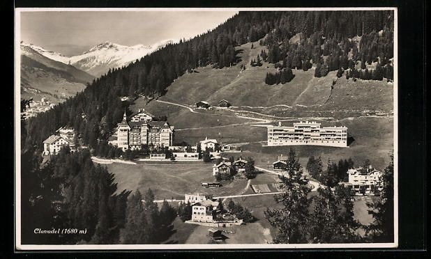 Cartoline postali: AK Clavadel, Kurhäuser am Hang – Usato da Berlin venduto da bartko-reher