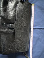 Sac à main en cuir noir souple – élégant et pratique