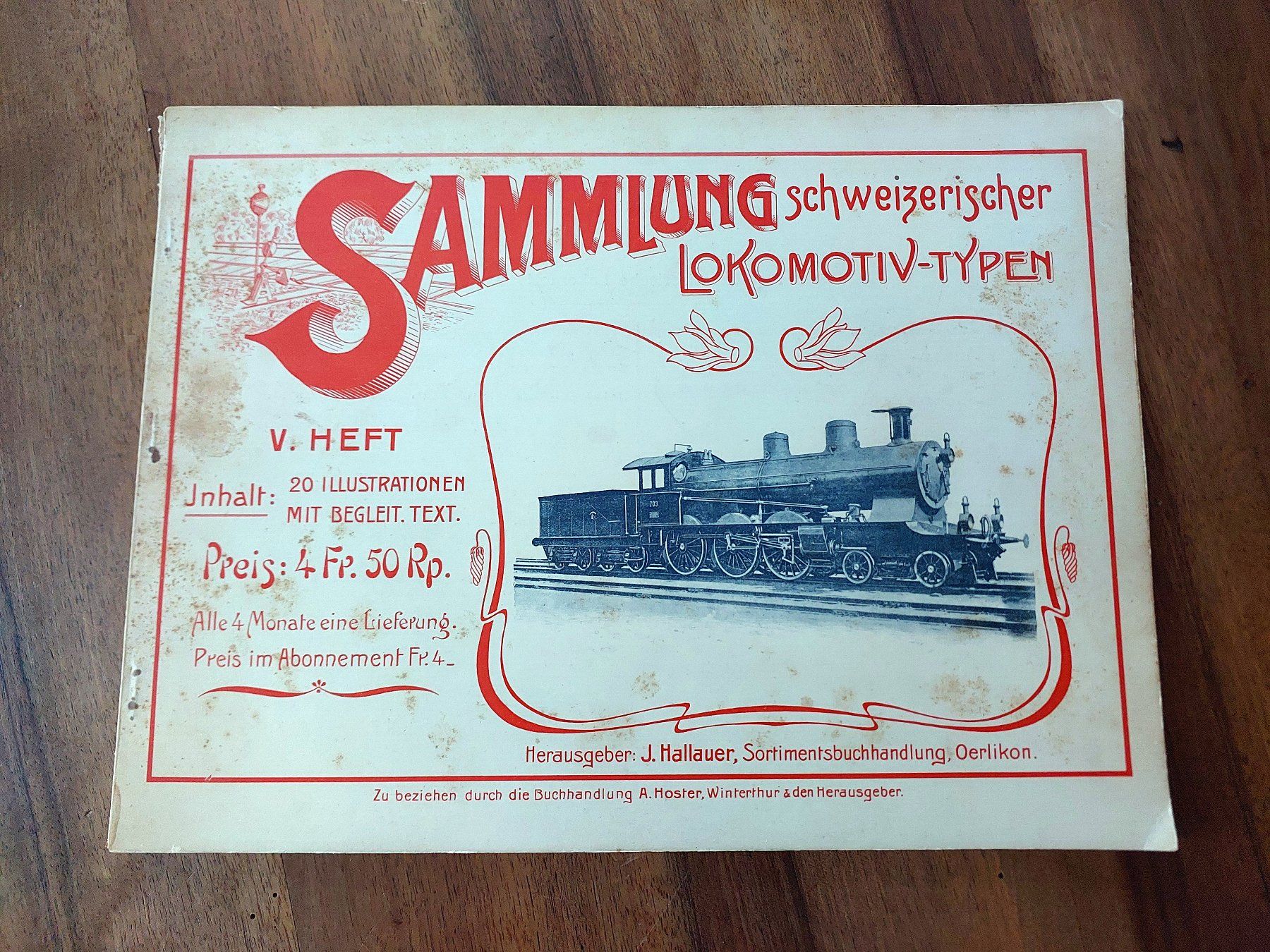 Livres: Sammlung schweizerischer Lokomotiv-Typen - J. Hallauer – D'occasion à Schönenwerd par Steidi