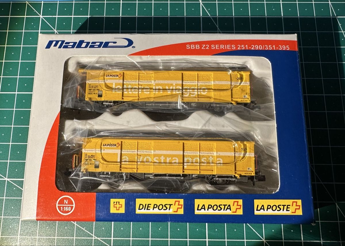 Modellini di ferrovie: Mabar Postwagen SBB Z2 Set Spur N – Usato da Sulgen venduto da Richie777