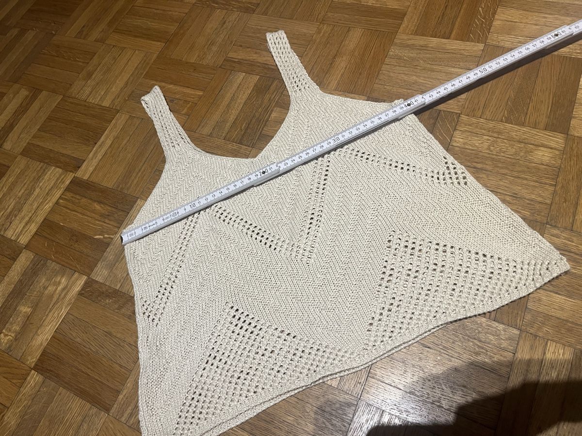 Top: Häkel Top Oberteil Strick Gr. M JDY beige – Usato da Zürich venduto da MrsWollishofen 4