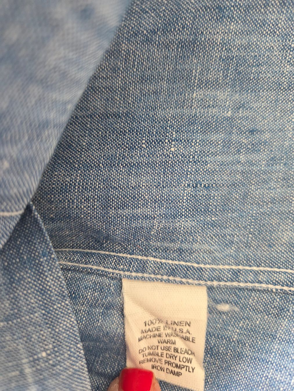 Hemden: Leinenhemd von GITMAN BROS - Made in USA – Gebraucht aus Oberrieden von Smart570 5