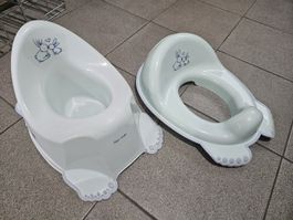 Kinder Töpfchen und Toilettenaufsatz