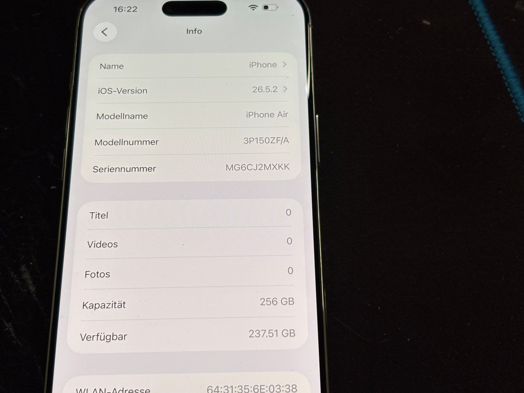 Apple Portables: Iphone Air 256Gb mit Apple Garantie – D'occasion à Au SG par bah_6f5w 7