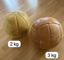 Medizinbälle aus Leder 2kg und 3kg