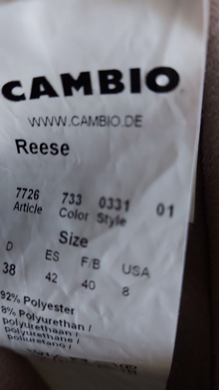 Cambio Pantaloni: Cambio Hose gr,38 – Usato da langenthal venduto da rundholz7 6