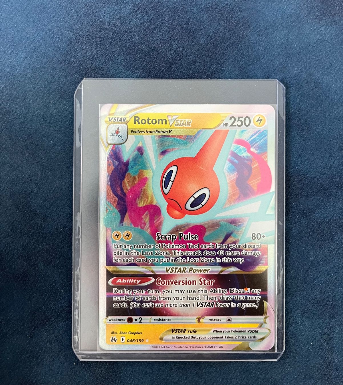 Pokémon Sammelbilder & Trading cards: Pokemon Crown Zenith - Rotom Vmax 046/159 EN Ab 2 – Gebraucht aus Hünenberg von