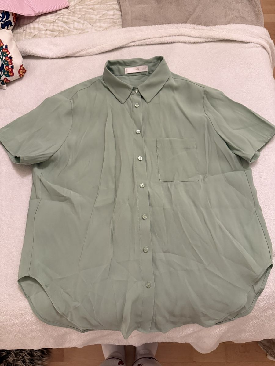 Mango Camicette: Kurzarm hem Salbeigrün von MNG – Nuovo (secondo la descrizione) da St. Moritz venduto da ari_9fcv 1