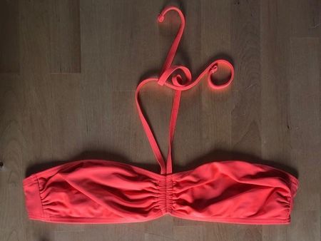 LA REDOUTE Haut Maillot M Bikini Oberteil Neon Orange Corail