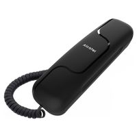 Alcatel T06 Schnurtelefon Schwarz, Wandmontage, Redial