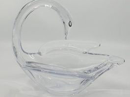 Schwan Glasschale Art Vannes France
