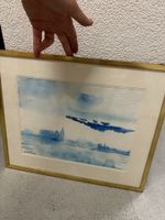 Aquarell John Waterhouse 1994 gerahmt signiert