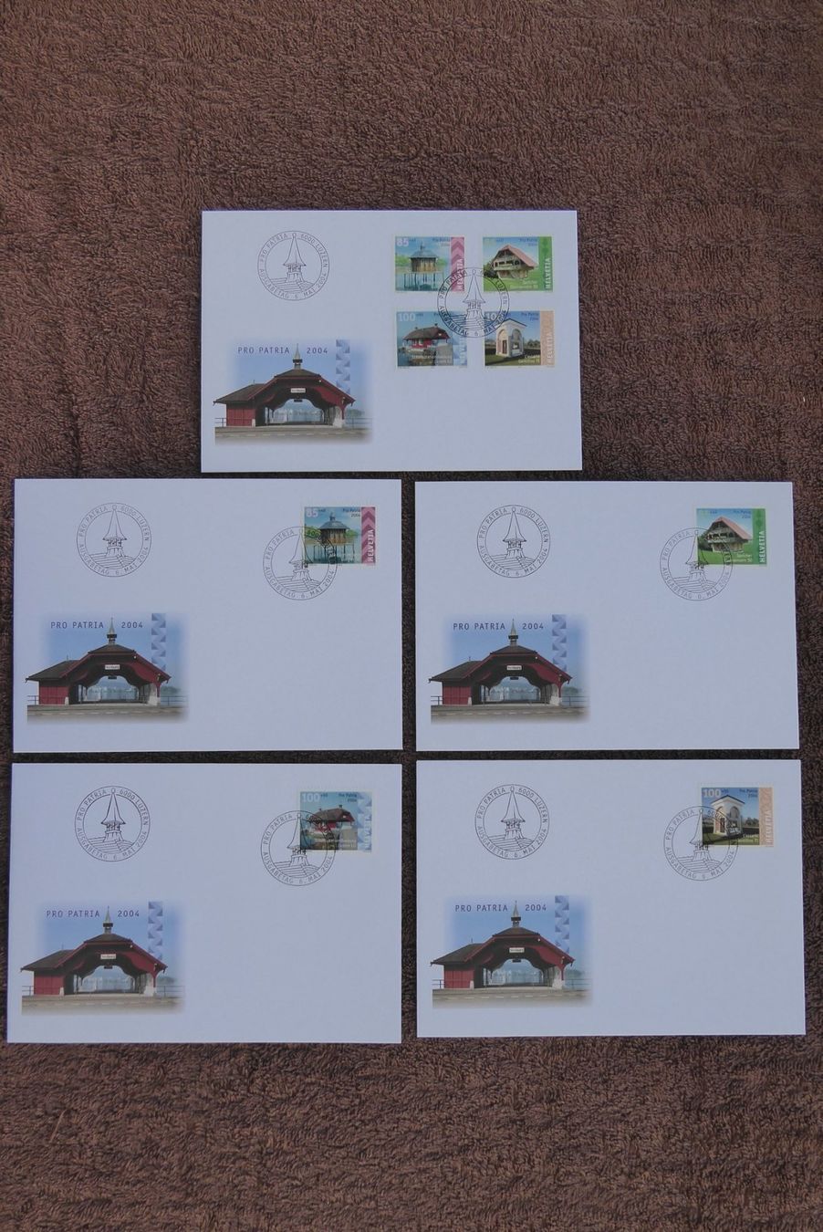 Alle Briefmarken: (F214) FDC Pro Patria 2004 -> B284 - B287 – Gebraucht aus Basel von scholle50