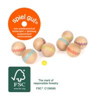 Boule Set "Active" mit 8 Kugeln aus Holz