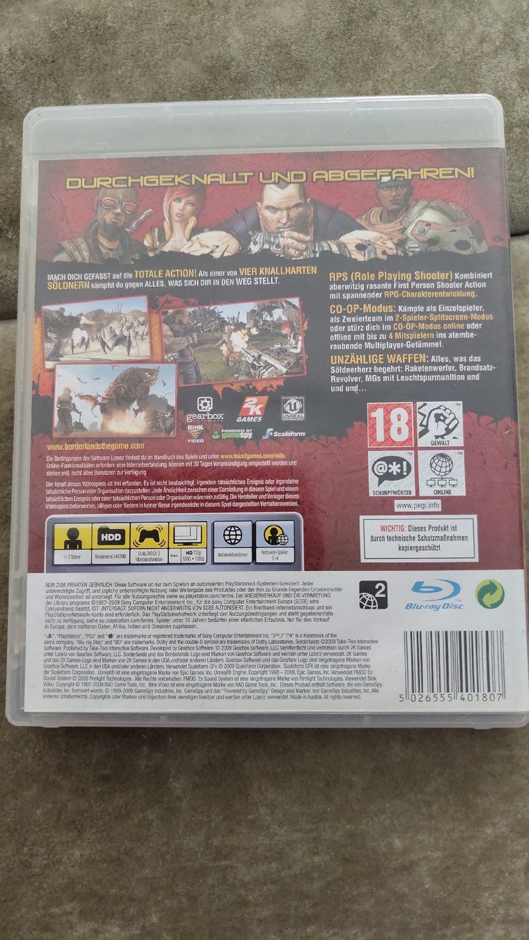 Sony Spiele: Borderlands PS3 – Gebraucht aus Ballwil von eldave 1