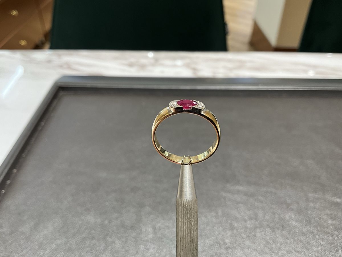 Anelli: Damenring 14k Gold Rubin – Usato da Schaffhausen venduto da glamour-shop 4
