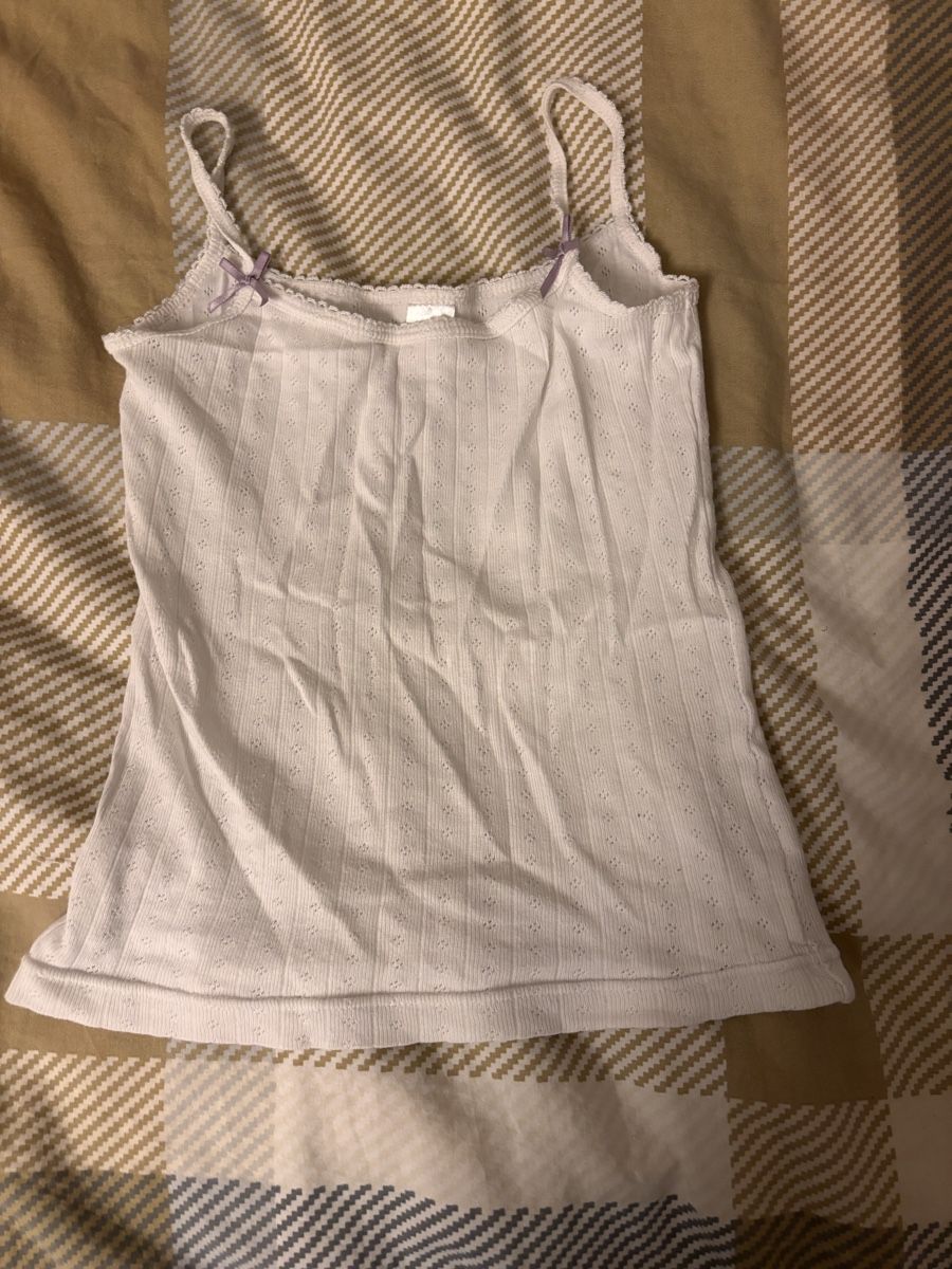 Camicette, T-shirt & Top: Débardeur blanc en dentelle – Usato da Denges venduto da val_j8w7 1