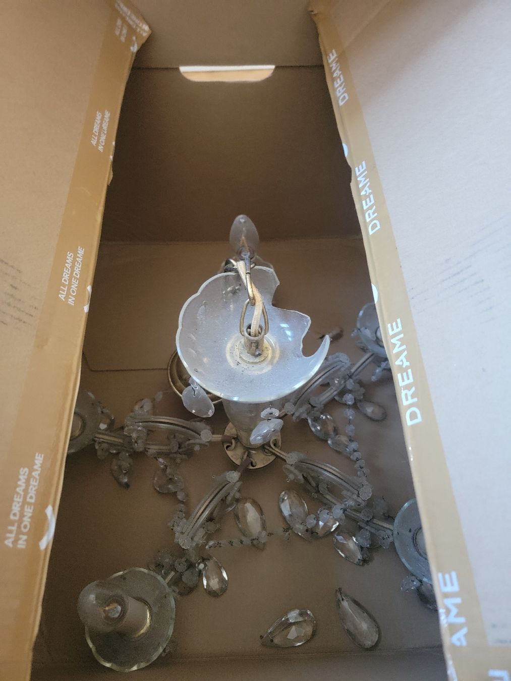 Lampadari & plafoniere: Kronleuchter Lampe Gold – Usato da Elgg venduto da matthias5523 1