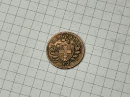 Schweiz 2 Rappen 1851 