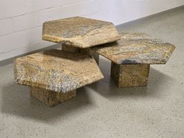 Salontisch Juparana-Granit - 3-teilig - guter Zustand
