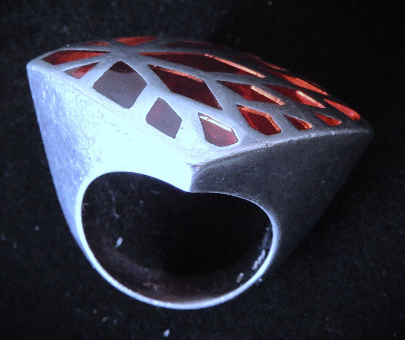 Bagues: Handgefertigter Silber 925 Statement Fingerring Gr. 57 – D'occasion à Waldenburg par schaller707 4