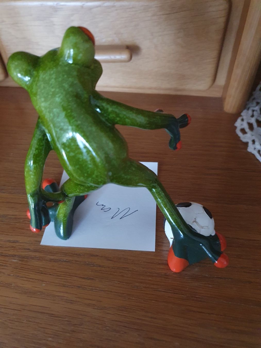 Figuren: Frosch mit Fussball Formano – Neu (gemäss Beschreibung) aus Klingnau von Fee1960 1