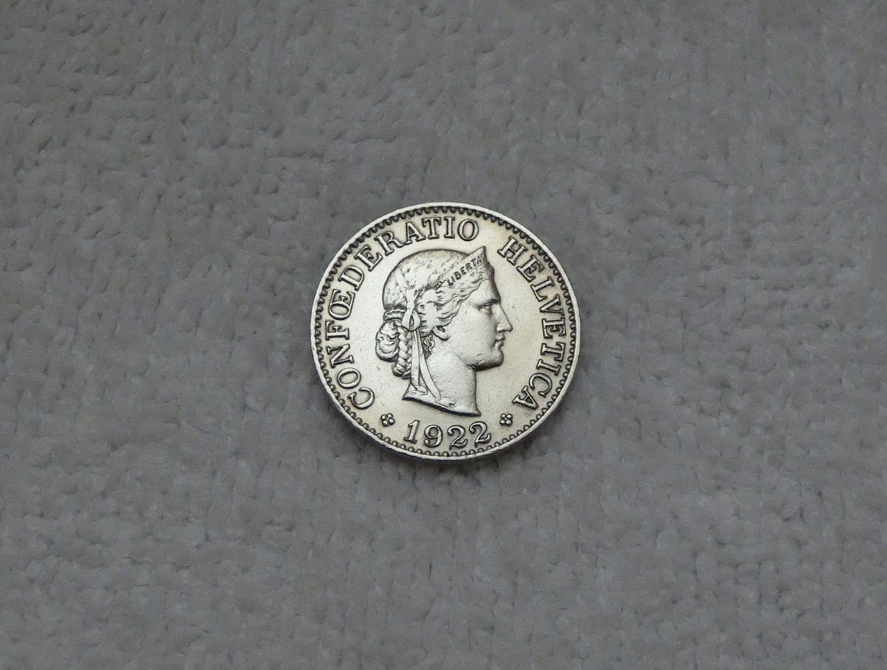 Tutti le monete: 10 centimes/rappen 1922 – Usato da Nyon venduto da Ilmi09
